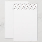 Zwart en wit koeienpatroon. briefpapier (Voorkant / Achterkant)