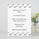 Zwart en wit koeienpatroon. kaart (Staand voorkant)