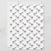 Zwart en wit koeienpatroon. kaart (Achterkant)