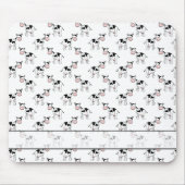 Zwart en wit koeienpatroon. muismat (Voorkant)