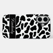 Zwart en wit koeienprint  Case-Mate iPhone case (Achterkant (horizontaal))