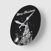 **ZWART EN WIT KOEL KERSTFEEST** KLok (Hoek)