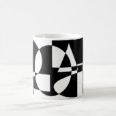 Zwart en wit koffiemok (Center)