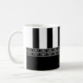 Zwart en wit koffiemok (Links)