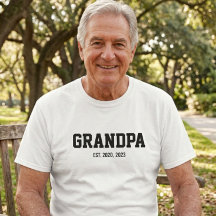 Zwart En Wit Kordate Opa Opgericht T-Shirt