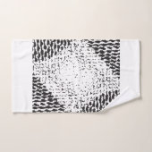 Zwart en wit, korrelig bad handdoek (Handdoek)