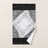 Zwart en wit, korrelig bad handdoek (Handdoek)