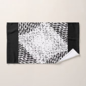 Zwart en wit, korrelig bad handdoek (Handdoek)