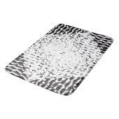 Zwart en wit, korrelig badmat (Gekanteld)