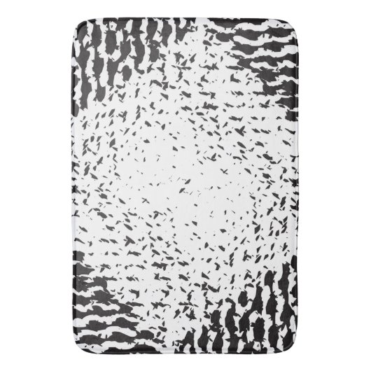 Zwart en wit, korrelig badmat (Voorkant Verticaal)