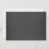 Zwart en wit krijtbord foto save the date (Achterkant)