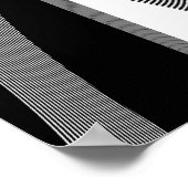 Zwart en wit kunstontwerp, poster (Hoek)