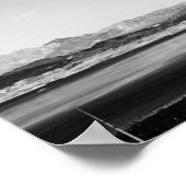 Zwart en wit Lake Mead Poster (Hoek)