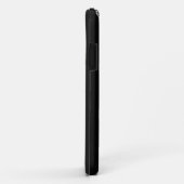 Zwart en wit leder en kant Case-Mate iPhone case (Achterkant/rechts)