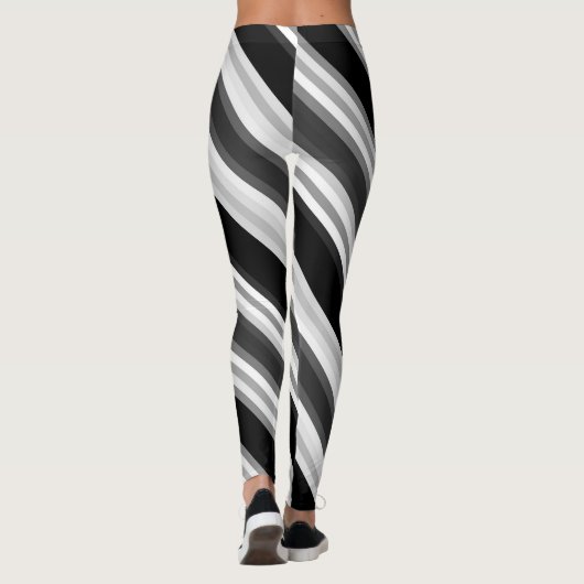 Zwart en wit leggings (Achterkant)