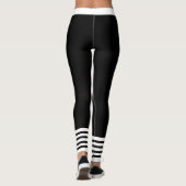 Zwart en wit leggings (Achterkant)