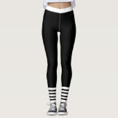 Zwart en wit leggings (Voorkant)