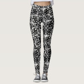 Zwart en wit leggings (Voorkant)