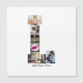 Zwart en wit Letter L foto collage (Voorkant)
