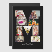 Zwart en Wit Letter M Fotocollage (Voorkant / Achterkant)