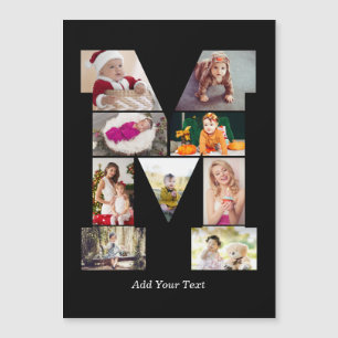 Zwart en Wit Letter M Fotocollage
