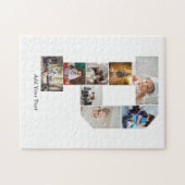 Zwart en Wit Letter P Foto Collage Legpuzzel (Horizontaal)