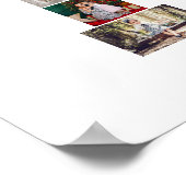Zwart en Wit Letter P Foto Collage Poster (Hoek)