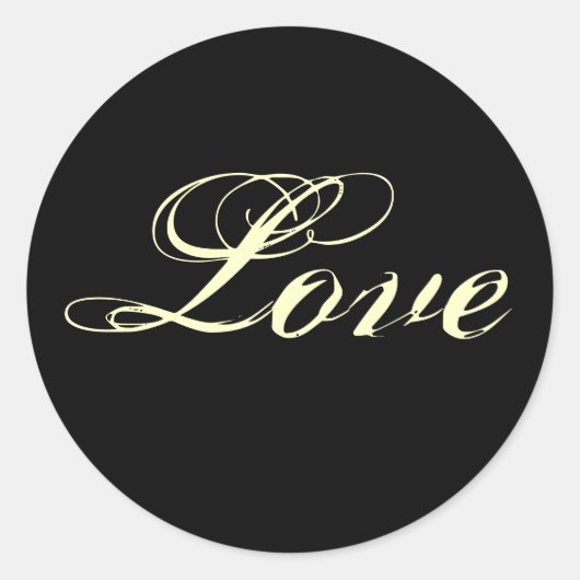 Zwart en Wit Liefde Stickers - Gepersonaliseerd (Voorkant)