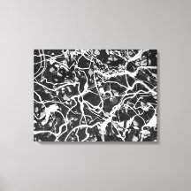 ZWART EN WIT LVII - Action painting -Abstract-