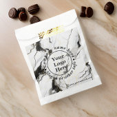 Zwart en wit marmer bedankzakje