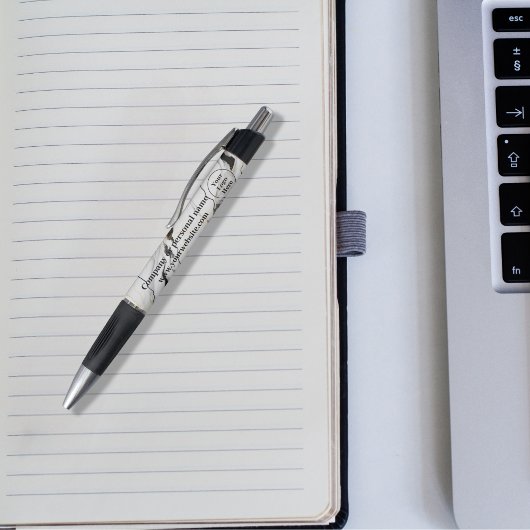 Zwart en wit marmer pen
