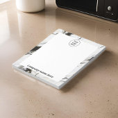 Zwart en wit marmeren Notitieblok