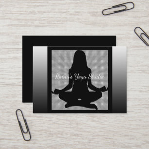 Zwart en Wit Meditatie Yoga Visitekaartjes