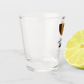 Zwart en Wit met Goud Laatste Disco Meisjesuitje Shot Glas (Links)