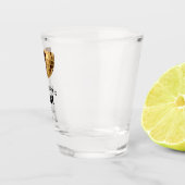 Zwart en Wit met Goud Laatste Disco Meisjesuitje Shot Glas (Rechts)