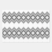 Zwart en wit met grijze maag inpakpapier vel (Voorkant 2)