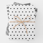 Zwart en wit met grijze maag inpakpapier vel (In situ)