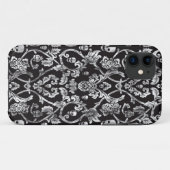 Zwart en wit, met ledige schedeldemaserpatroon. Case-Mate iPhone case (Achterkant (horizontaal))