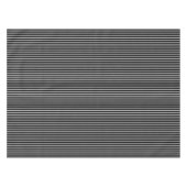 zwart en wit met zwarte pinstripes tafelkleed (Voorkant (Horizontaal))