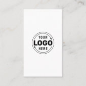 Zwart en wit minimaal individueel Visitekaartje (Voorkant)