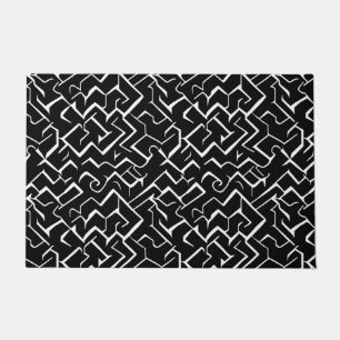 Zwart en wit model   Modern Gothic Deurmat