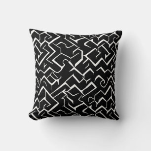 Zwart en wit model Modern Gothic Kussen