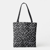 Zwart en wit model | Modern Gothic Tote Bag (Achterkant)
