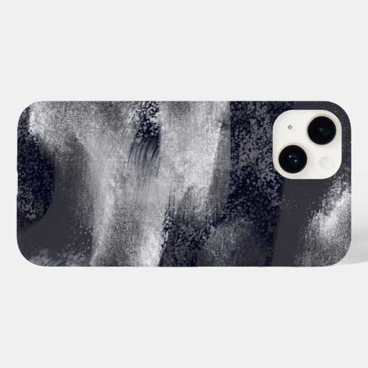 Zwart en wit, modern, Abstract stijlvol Case-Mate iPhone Case (Achterkant (horizontaal))