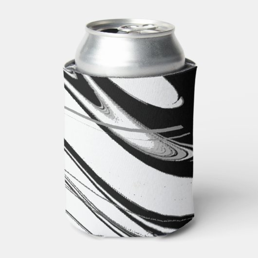Zwart en wit modern blikjeskoeler (Blikje Voorkant)