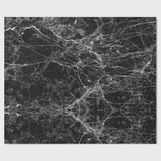 Zwart en wit modern cadeaupapier (Vlak)