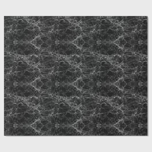 Zwart en wit modern cadeaupapier (Vlak)