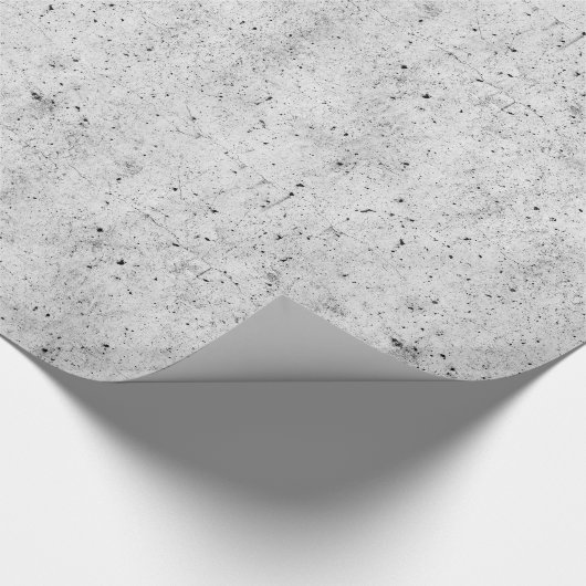 Zwart en wit, modern, concreet patroon cadeaupapier (Hoek)