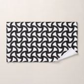 Zwart en wit modern elegant bad handdoek (Handdoek)