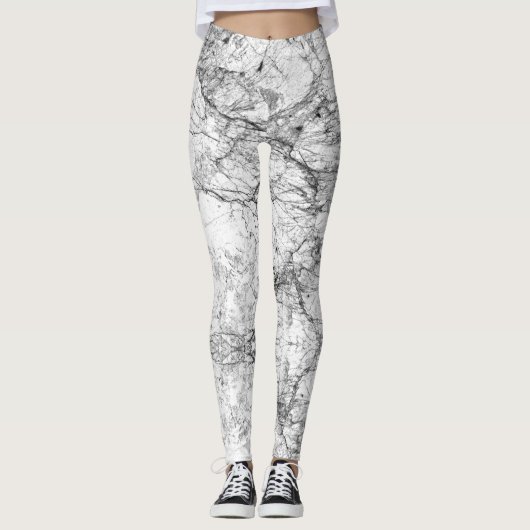 Zwart en wit modern leggings (Voorkant)